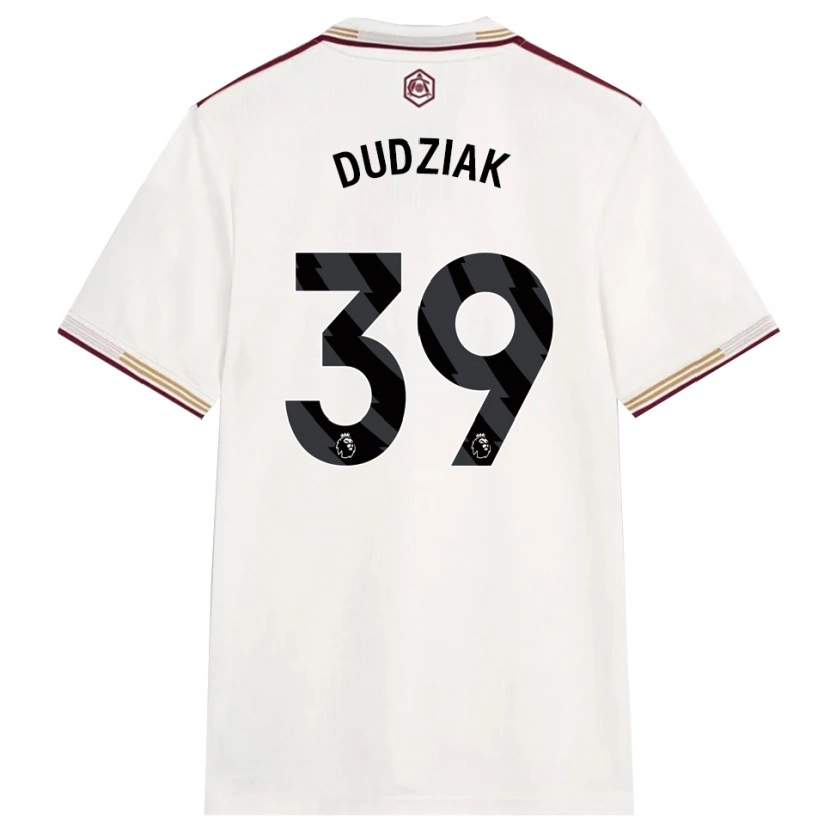 Danxen Criança Camisola Harrison Dudziak #39 Branco Sujo Borgonha Terceiro 2025/26 Camisa Brasil