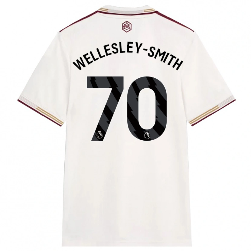 Danxen Criança Camisola Cecily Wellesley-Smith #70 Branco Sujo Borgonha Terceiro 2025/26 Camisa Brasil