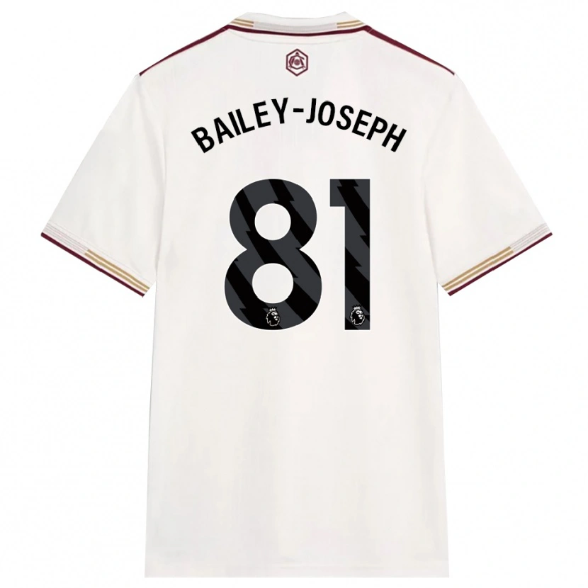 Danxen Criança Camisola Brando Bailey-Joseph #81 Branco Sujo Borgonha Terceiro 2025/26 Camisa Brasil