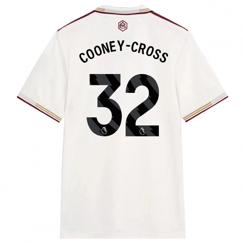 Danxen Criança Camisola Kyra Cooney-Cross #32 Branco Sujo Borgonha Terceiro 2025/26 Camisa Brasil
