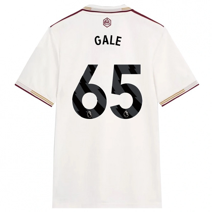 Danxen Criança Camisola Jessie Gale #65 Branco Sujo Borgonha Terceiro 2025/26 Camisa Brasil