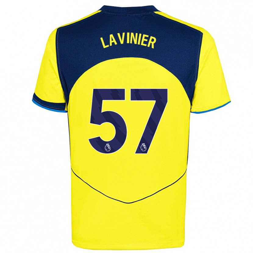 Danxen Criança Camisola Marcel Lavinier #57 Amarelo Marinho Terceiro 2025/26 Camisa Brasil