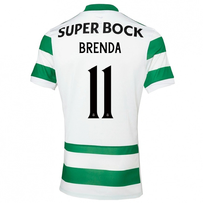 Danxen Homem Camisola Brenda Pérez Soler #11 Verde Branco Principal 2025/26 Camisa Brasil