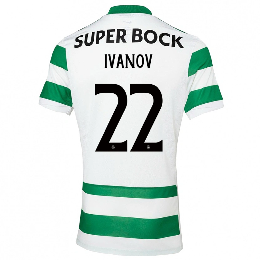 Danxen Homem Camisola David Ivanov #22 Verde Branco Principal 2025/26 Camisa Brasil