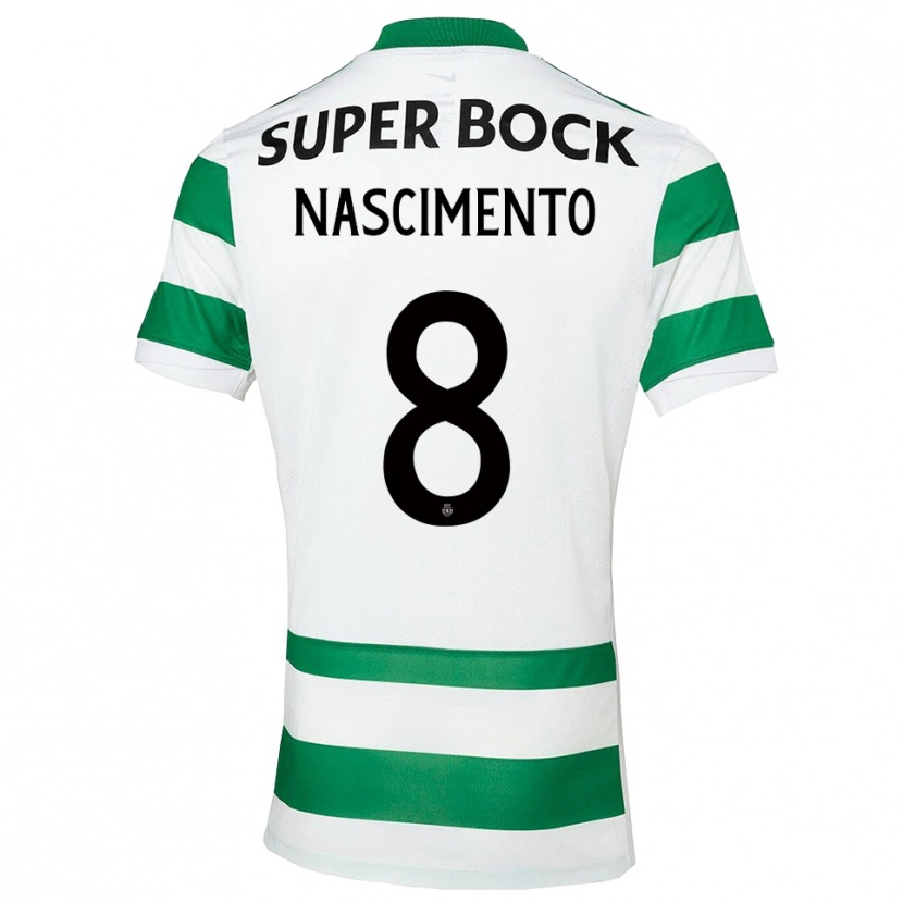 Danxen Homem Camisola Sandro Nascimento #8 Verde Branco Principal 2025/26 Camisa Brasil