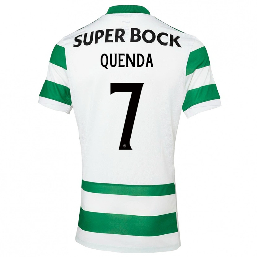 Danxen Homem Camisola Geovany Quenda #7 Verde Branco Principal 2025/26 Camisa Brasil