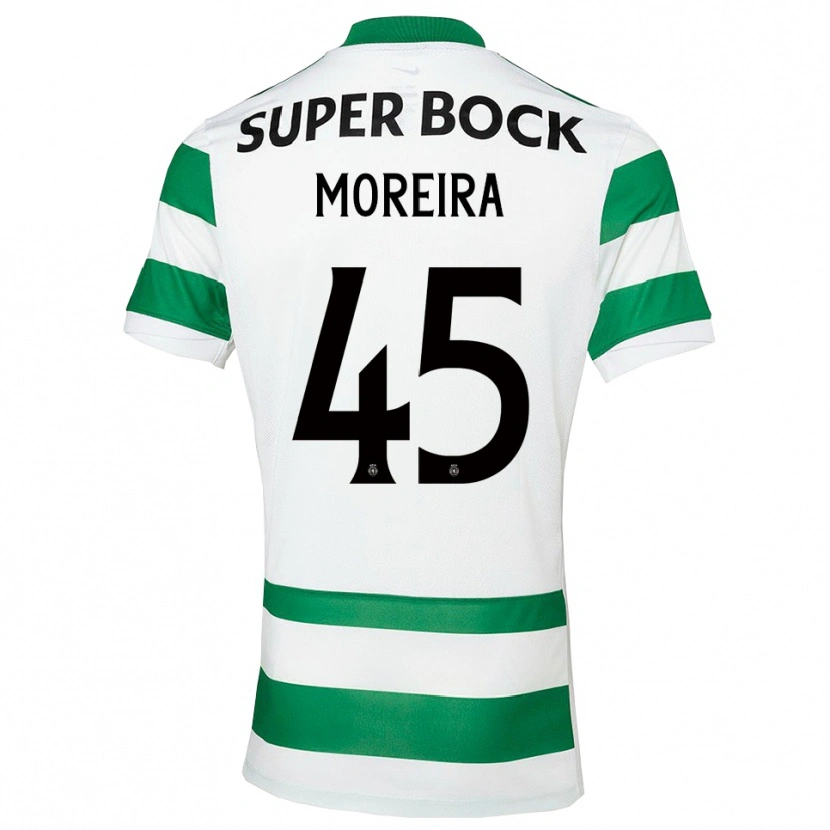 Danxen Homem Camisola David Moreira #45 Verde Branco Principal 2025/26 Camisa Brasil