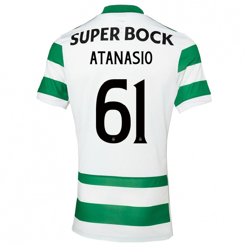 Danxen Homem Camisola Atanásio #61 Verde Branco Principal 2025/26 Camisa Brasil
