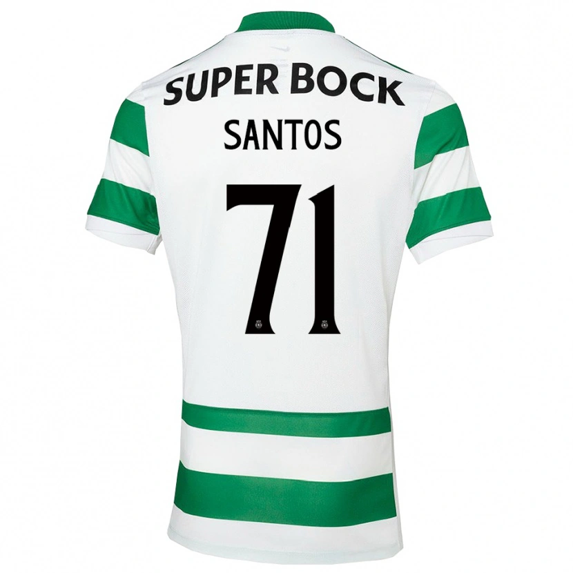Danxen Homem Camisola Denilson Santos #71 Verde Branco Principal 2025/26 Camisa Brasil