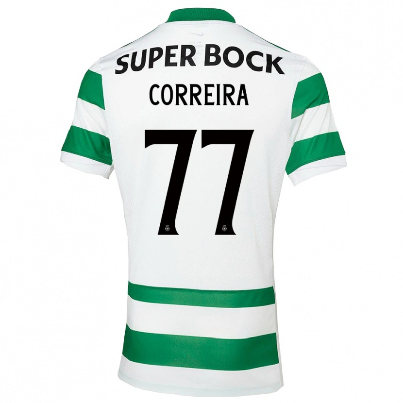 Danxen Homem Camisola Alicia Figueiredo Lima Correia #77 Verde Branco Principal 2025/26 Camisa Brasil