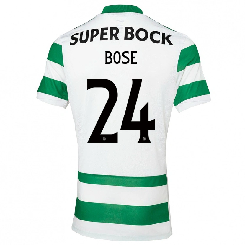 Danxen Homem Camisola Ria Bose #24 Verde Branco Principal 2025/26 Camisa Brasil