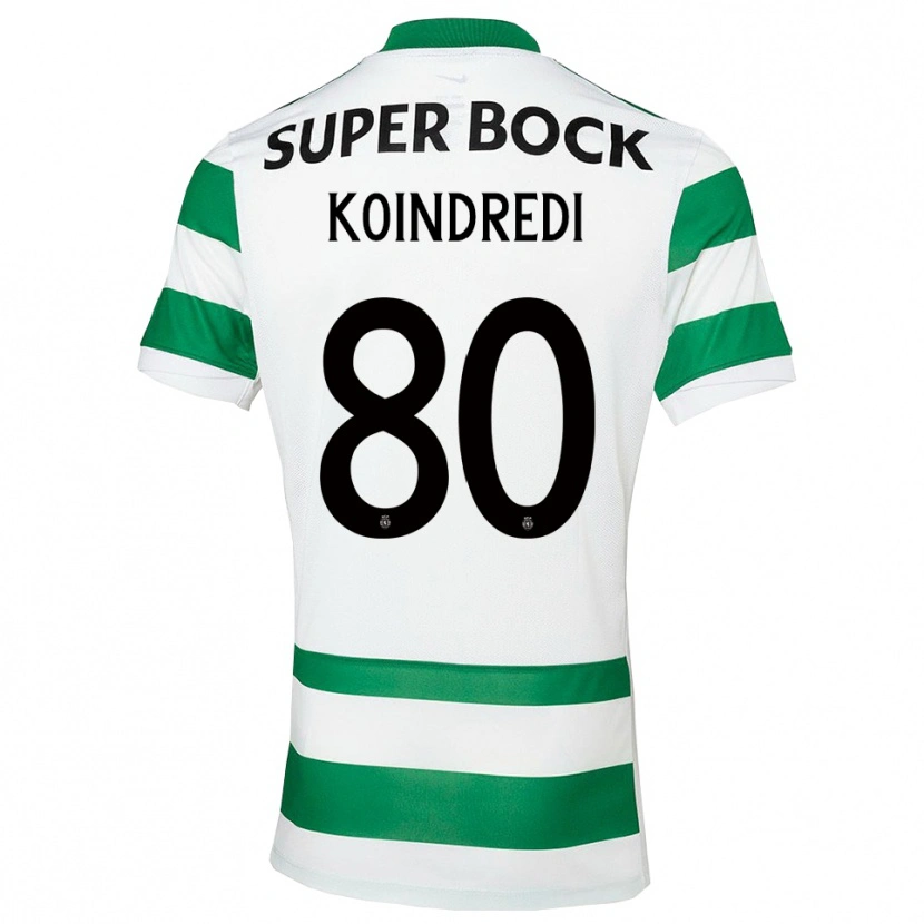 Danxen Homem Camisola Koba Koindredi #80 Verde Branco Principal 2025/26 Camisa Brasil