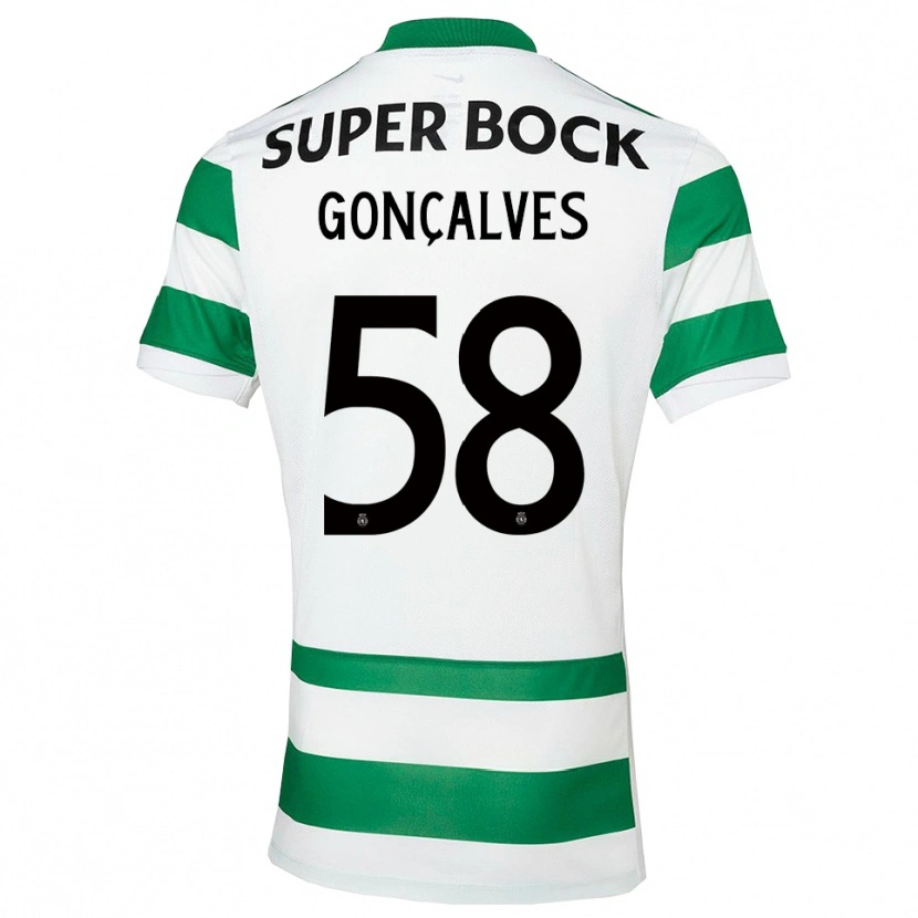 Danxen Homem Camisola Flávio Gonçalves #58 Verde Branco Principal 2025/26 Camisa Brasil