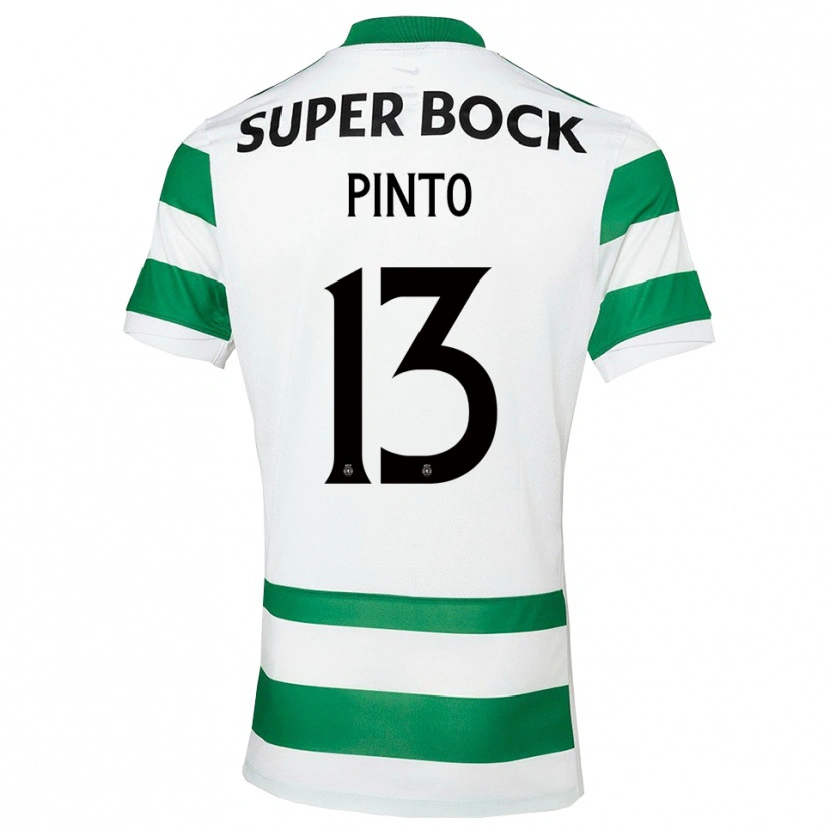 Danxen Homem Camisola Fátima Pinto #13 Verde Branco Principal 2025/26 Camisa Brasil