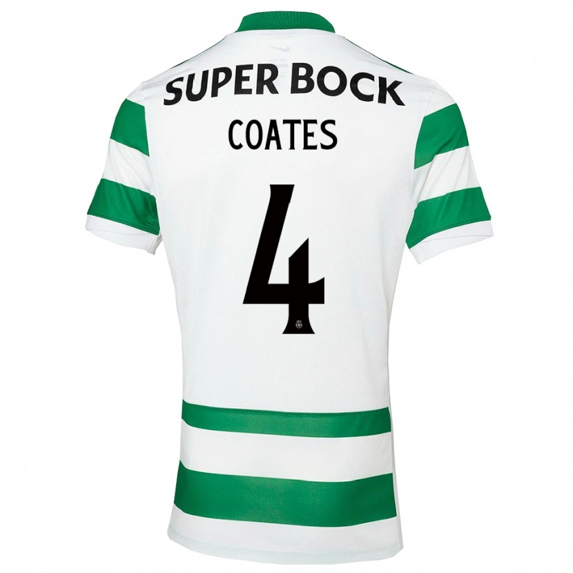 Danxen Homem Camisola Sebastian Coates #4 Verde Branco Principal 2025/26 Camisa Brasil