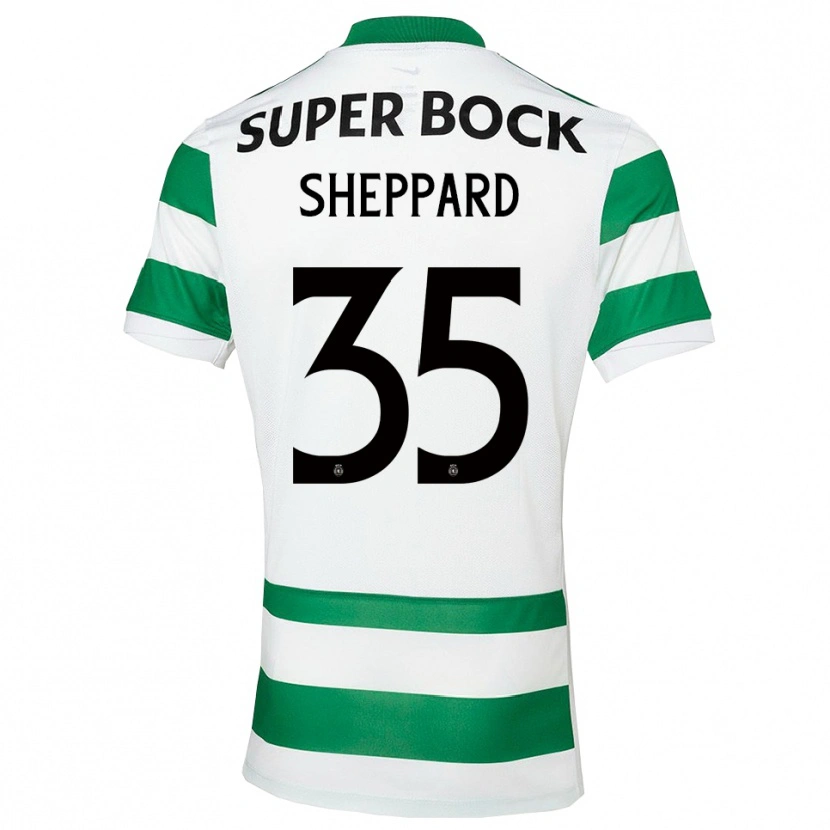 Danxen Homem Camisola Catriona Sheppard #35 Verde Branco Principal 2025/26 Camisa Brasil