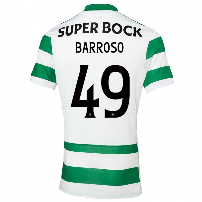 Danxen Homem Camisola Leonardo Barroso #49 Verde Branco Principal 2025/26 Camisa Brasil