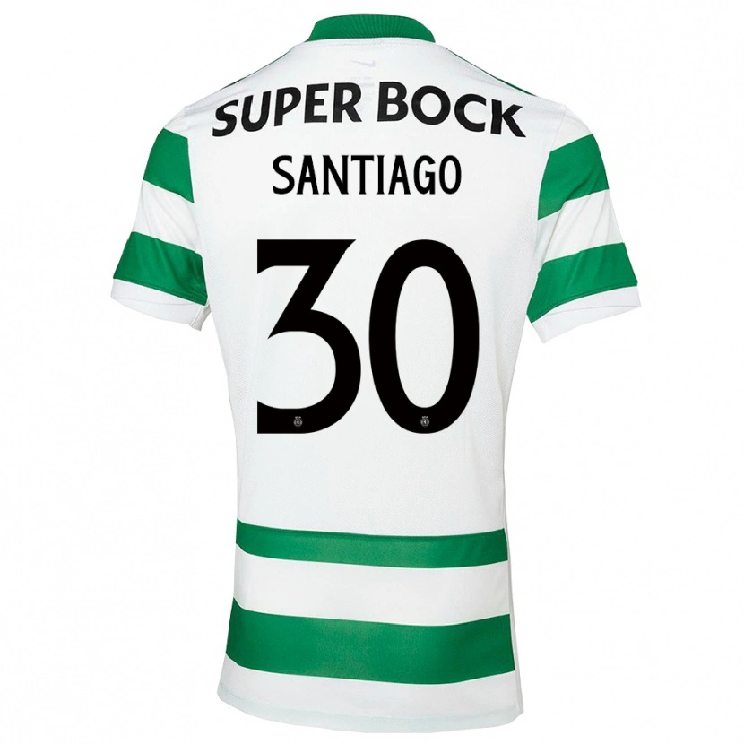 Danxen Homem Camisola Carolina Santiago #30 Verde Branco Principal 2025/26 Camisa Brasil