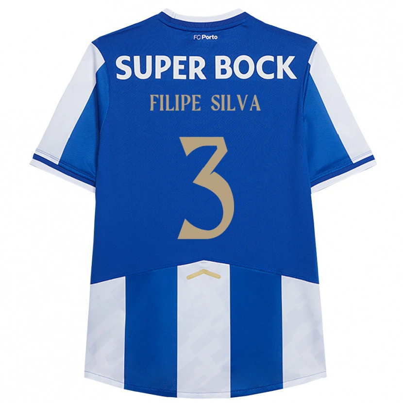 Danxen Homem Camisola Filipe Silva #3 Azul Branco Principal 2025/26 Camisa Brasil