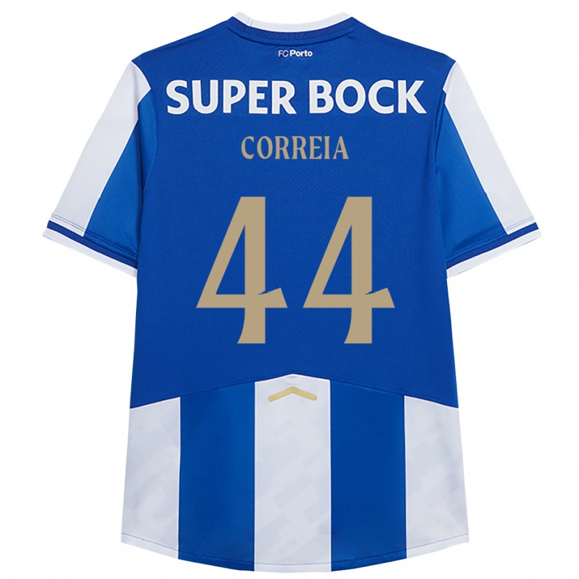 Danxen Homem Camisola Romain Correia #44 Azul Branco Principal 2025/26 Camisa Brasil