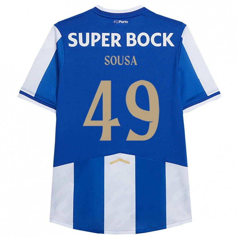 Danxen Homem Camisola Gonçalo Sousa #49 Azul Branco Principal 2025/26 Camisa Brasil