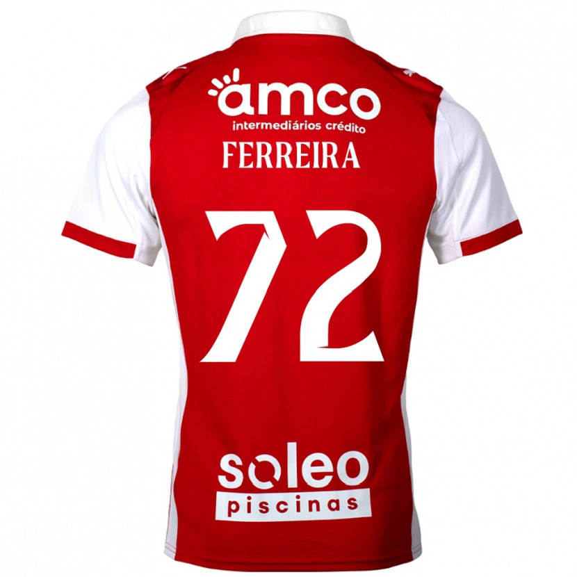 Danxen Homem Camisola André Ferreira #72 Vermelho Branco Principal 2025/26 Camisa Brasil