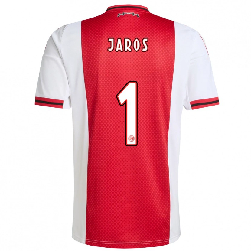 Danxen Homem Camisola Vitezslav Jaros #1 Vermelho Branco Principal 2025/26 Camisa Brasil