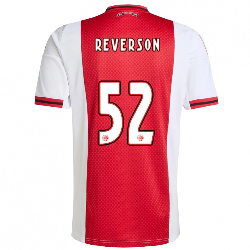 Danxen Homem Camisola Paul Reverson #52 Vermelho Branco Principal 2025/26 Camisa Brasil