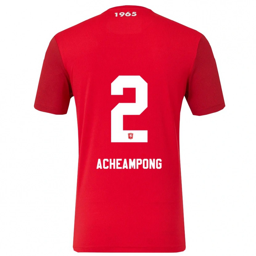 Danxen Homem Camisola Sage Acheampong #2 Vermelho Branco Principal 2025/26 Camisa Brasil