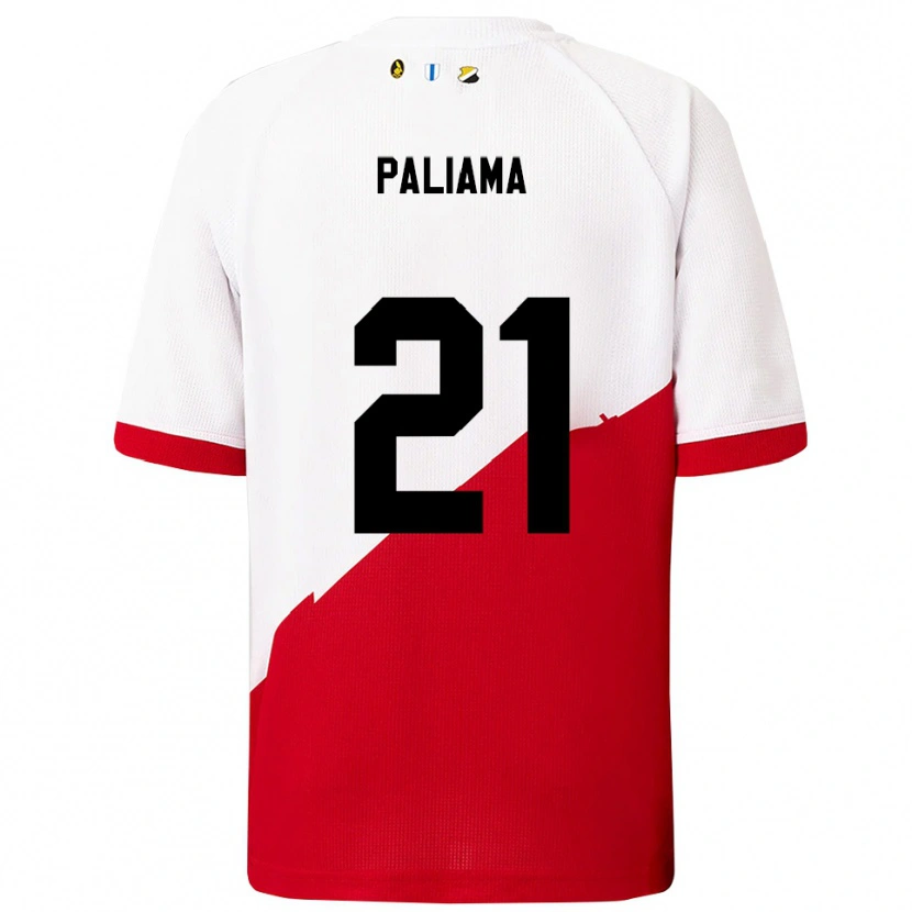Danxen Homem Camisola Joni Paliama #21 Branco Vermelho Principal 2025/26 Camisa Brasil