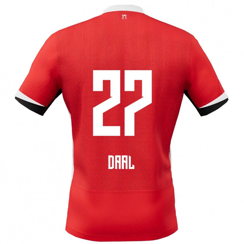 Danxen Homem Camisola Ro-Zangelo Daal #27 Vermelho Branco Principal 2025/26 Camisa Brasil