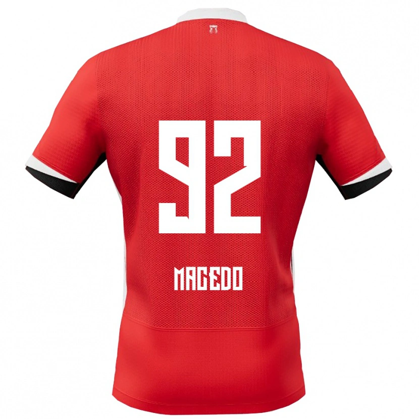 Danxen Homem Camisola Rodrigo Macedo #92 Vermelho Branco Principal 2025/26 Camisa Brasil