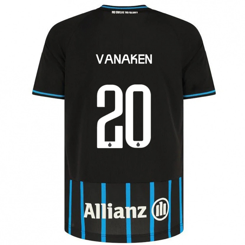Danxen Homem Camisola Hans Vanaken #20 Preto Azul Principal 2025/26 Camisa Brasil