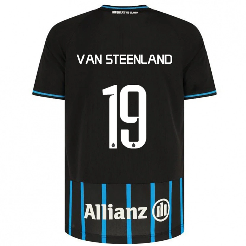 Danxen Homem Camisola Gilles Van Steenland #19 Preto Azul Principal 2025/26 Camisa Brasil
