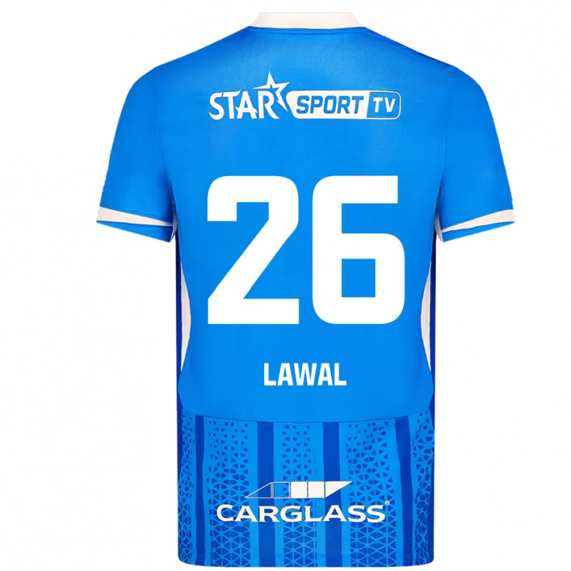 Danxen Homem Camisola Tobias Lawal #26 Azul Branco Principal 2025/26 Camisa Brasil