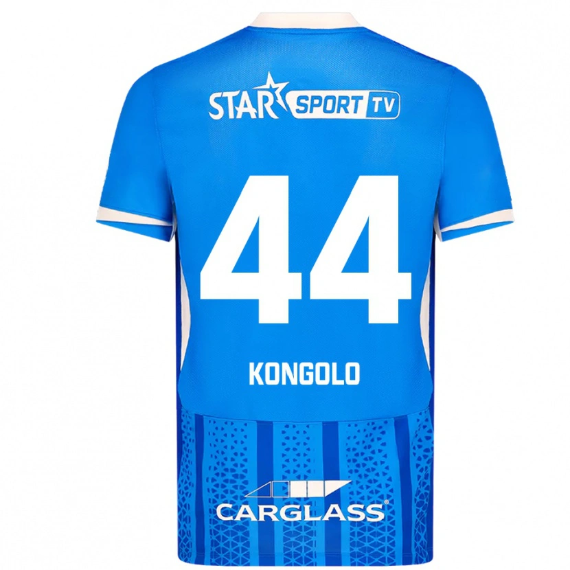 Danxen Homem Camisola Josué Kongolo #44 Azul Branco Principal 2025/26 Camisa Brasil
