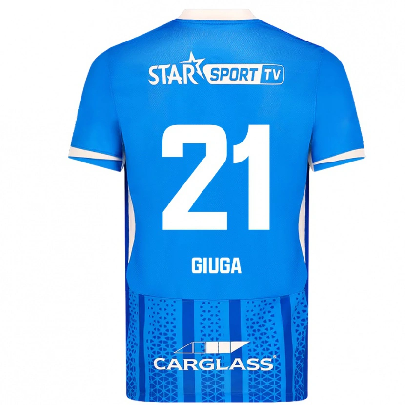 Danxen Homem Camisola Anissa Giuga #21 Azul Branco Principal 2025/26 Camisa Brasil