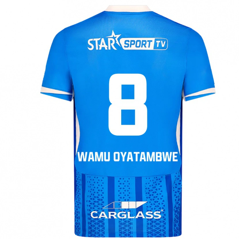 Danxen Homem Camisola Matthias Wamu Oyatambwe #8 Azul Branco Principal 2025/26 Camisa Brasil