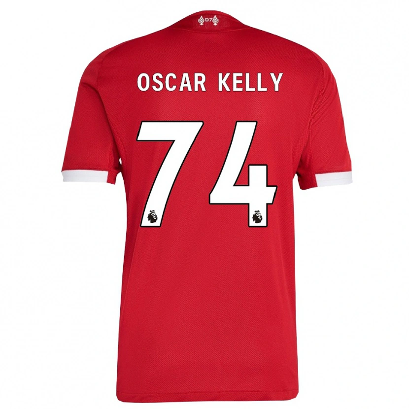 Danxen Homem Camisola Oscar Kelly #74 Vermelho Branco Principal 2025/26 Camisa Brasil