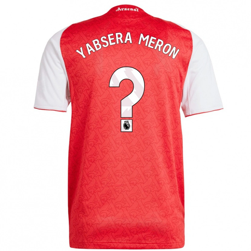 Danxen Homem Camisola Yabsera Meron #0 Vermelho Branco Principal 2025/26 Camisa Brasil