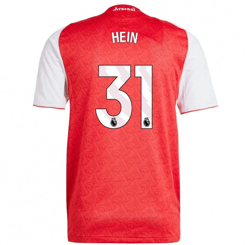 Danxen Homem Camisola Karl Hein #31 Vermelho Branco Principal 2025/26 Camisa Brasil