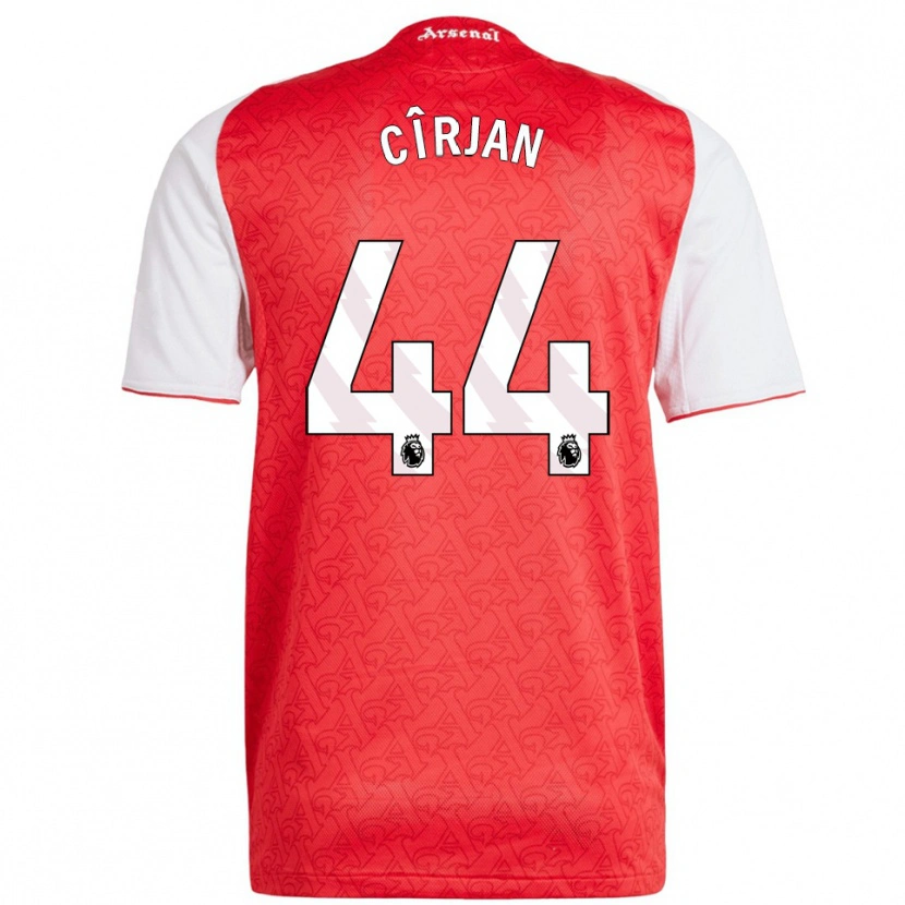 Danxen Homem Camisola Catalin Cîrjan #44 Vermelho Branco Principal 2025/26 Camisa Brasil