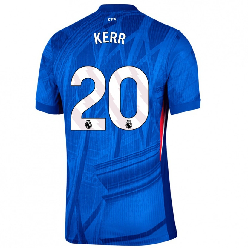 Danxen Homem Camisola Sam Kerr #20 Azul Branco Principal 2025/26 Camisa Brasil