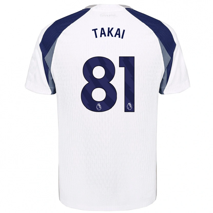 Danxen Homem Camisola Kota Takai #81 Branco Marinho Principal 2025/26 Camisa Brasil