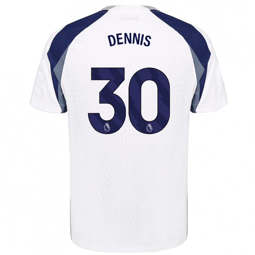 Danxen Homem Camisola Araya Dennis #30 Branco Marinho Principal 2025/26 Camisa Brasil