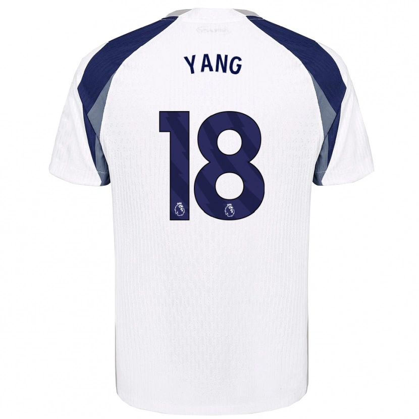 Danxen Homem Camisola Min-Hyeok Yang #18 Branco Marinho Principal 2025/26 Camisa Brasil