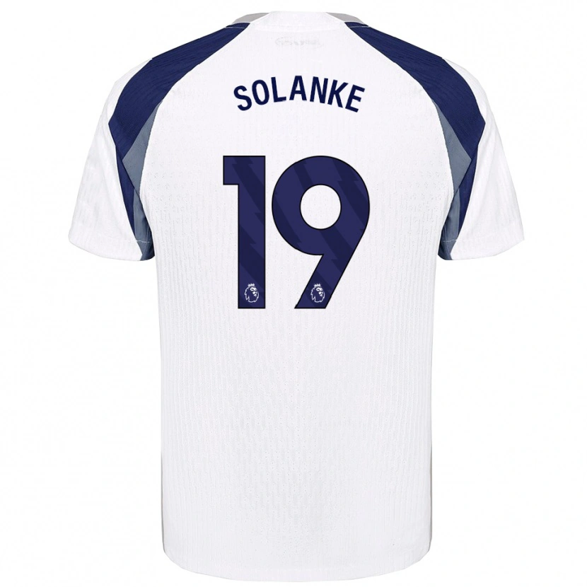 Danxen Homem Camisola Dominic Solanke #19 Branco Marinho Principal 2025/26 Camisa Brasil