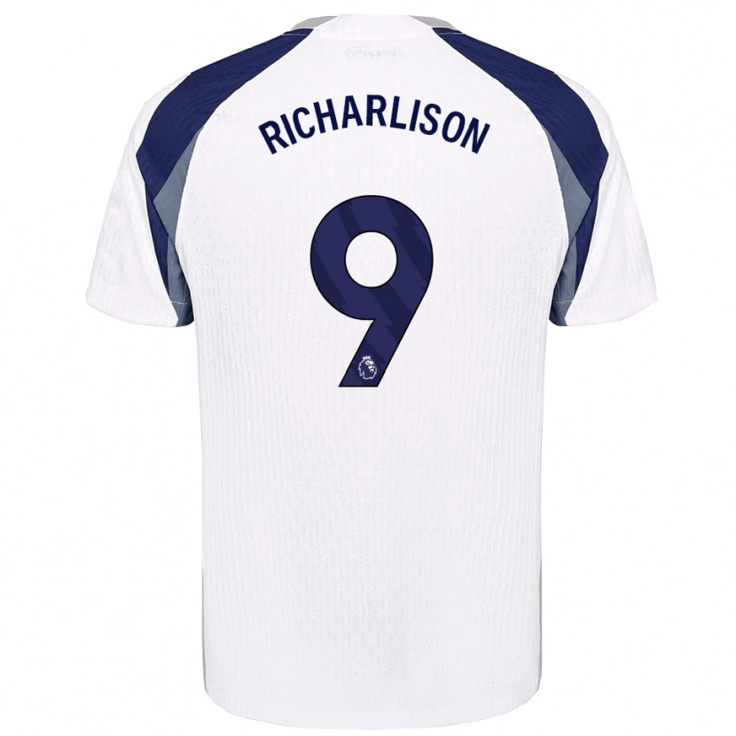 Danxen Homem Camisola Richarlison #9 Branco Marinho Principal 2025/26 Camisa Brasil