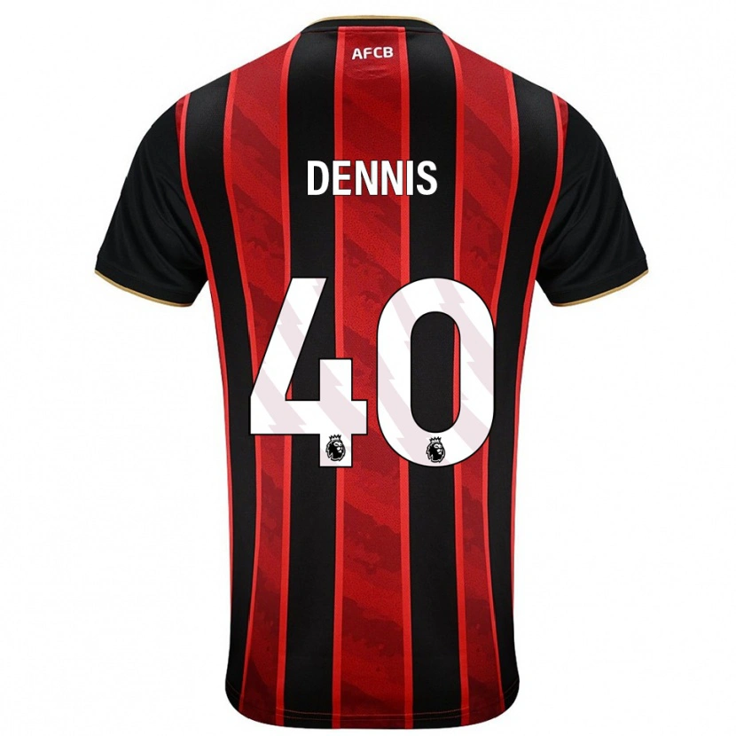 Danxen Homem Camisola Will Dennis #40 Vermelho Preto Principal 2025/26 Camisa Brasil