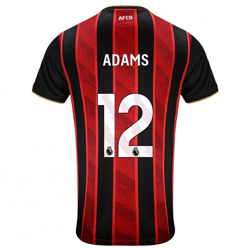 Danxen Homem Camisola Tyler Adams #12 Vermelho Preto Principal 2025/26 Camisa Brasil